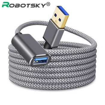 5 GB USB 3.0 predlžovací kábel mužov a žien prenos dát pletená dátový kábel herné konzoly rukoväť plnenie predlžovací kábel