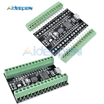 ATMEGA328P CH340 Nano V3.0 3.0 Terminálu Štít Adaptér Expansion Board Mikroprocesor 2 v 1, Micro USB Modul Pre Arduino