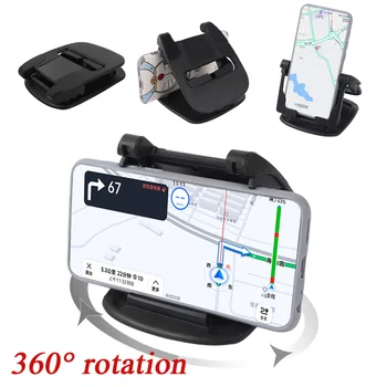 Auto Nástroj Telefón Klip Otáčanie 360 Dashboard Mount GPS Stojan, Držiak Nastaviteľný Podporu pre Všetky Autá Univerzálneho Držiaka Telefónu