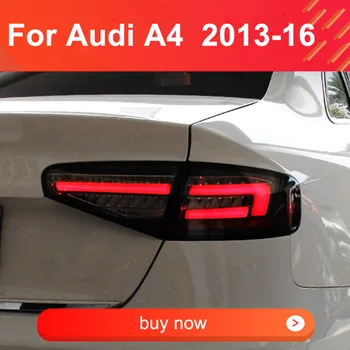 Auto Styling LED zadné svetlá na Audi A4 A4L 2013-2016 LED zadné Svetlo do Hmly Lampa DRL koncových svetiel Dynamické Sklopné Zadné Zadnej Brzdy