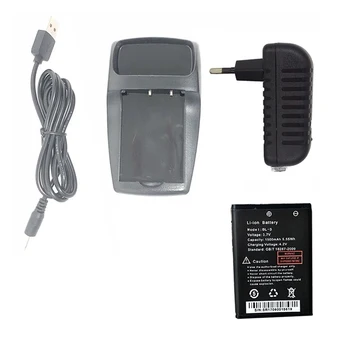 Baofeng BL-3 UV3R 1500mAh Batéria / AC Power Supply Nabíjací Base Adaptér USB Nabíjanie pre UV-3R obojsmerné Rádiové Walkie Talkie